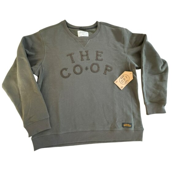 REI CO-OP Sweatshirt XL 80th Anniversary Staff Edition Crewneck Army Green NWT - Picture 1 of 6